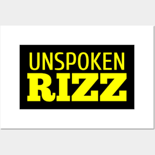 Unspoken Rizz Yellow Gold Posters and Art